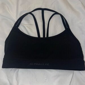 Black alphalete sports bra